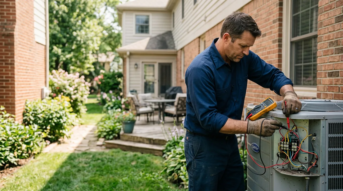 HVAC technician working near Pine River, MN